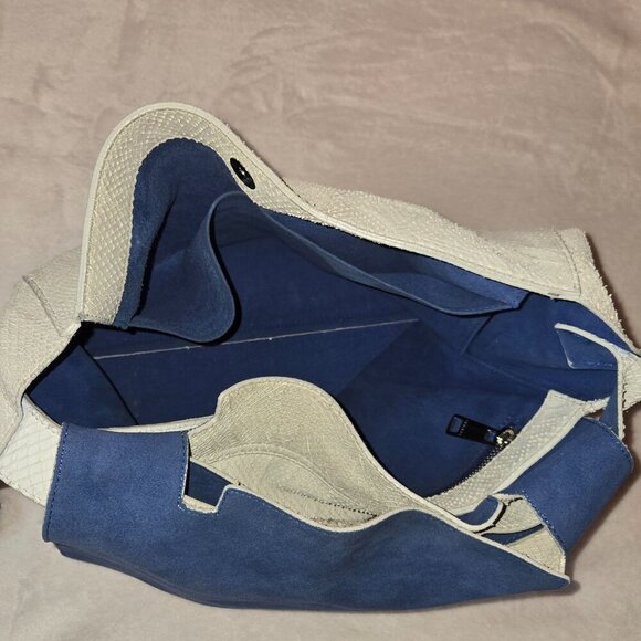 Orciani snake effect genuine leather hobo, made in Italy - Picture 5 of 10